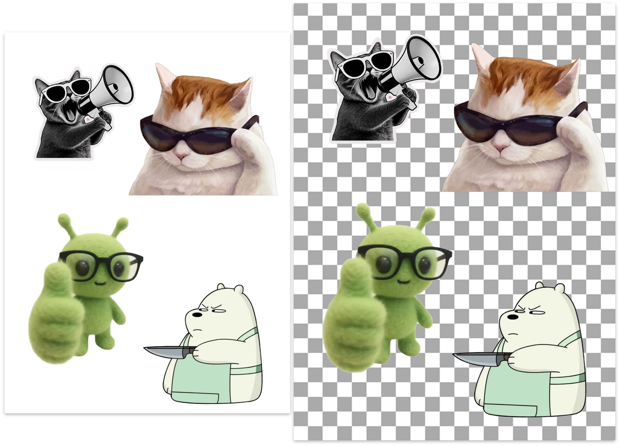 Remove white background from meme gif
