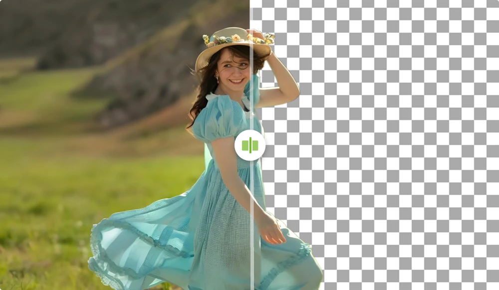 especialista en redes sociales usando creador PNG transparente