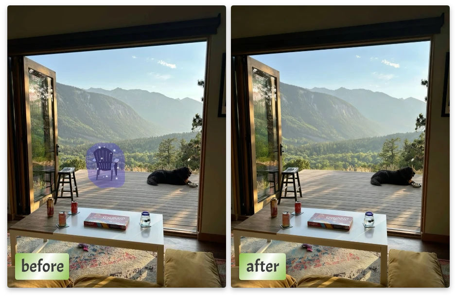 Manually Remove Objects with a Simple Brush Tool