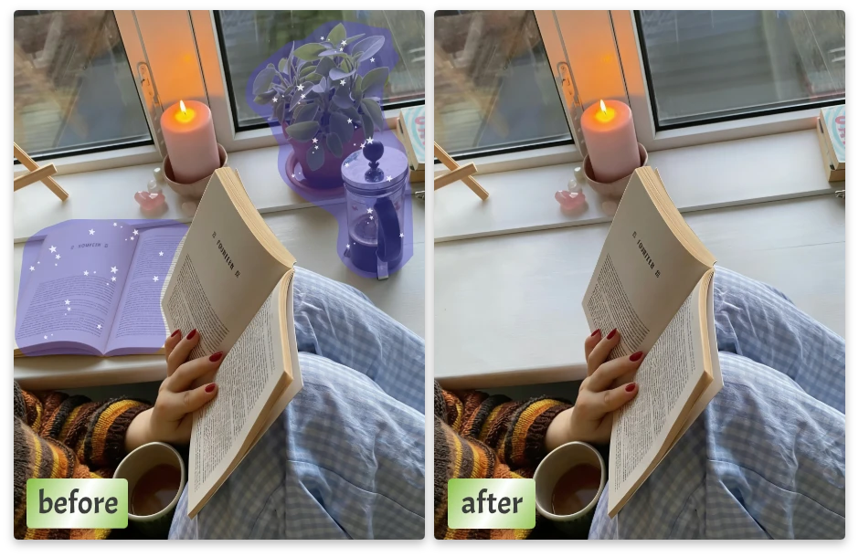 Rebuild Backgrounds After Object Removal