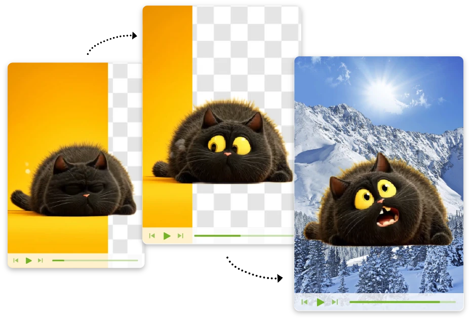 Swap Any Scene Freely After You Remove Background from Video