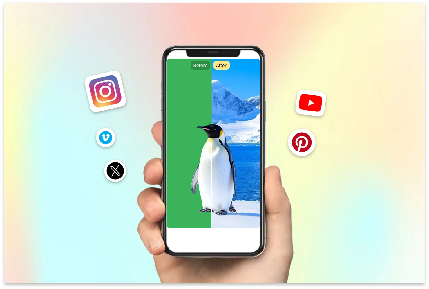 Remove Green Screen for Eye-Catching Social Media Content